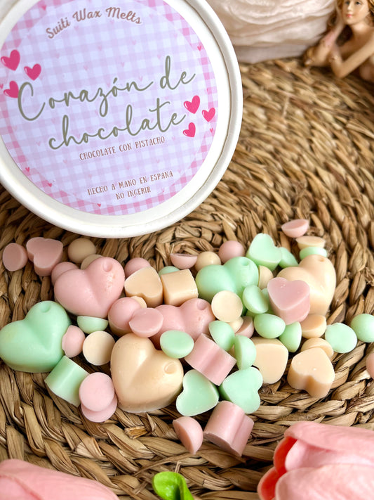 Corazón de Chocolate con Pistacho