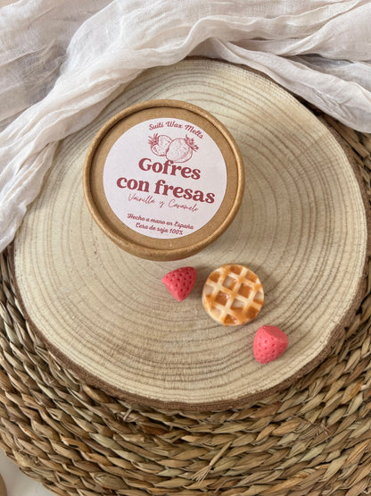 Wax melts Gofres con Fresas
