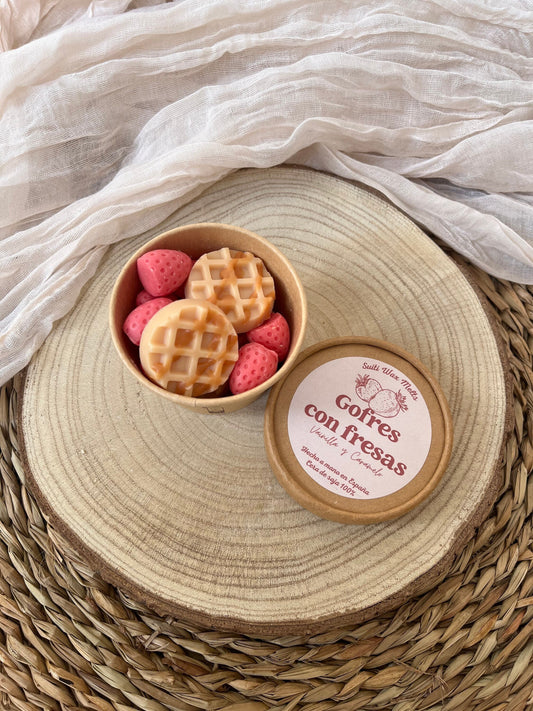 Wax melts Gofres con Fresas