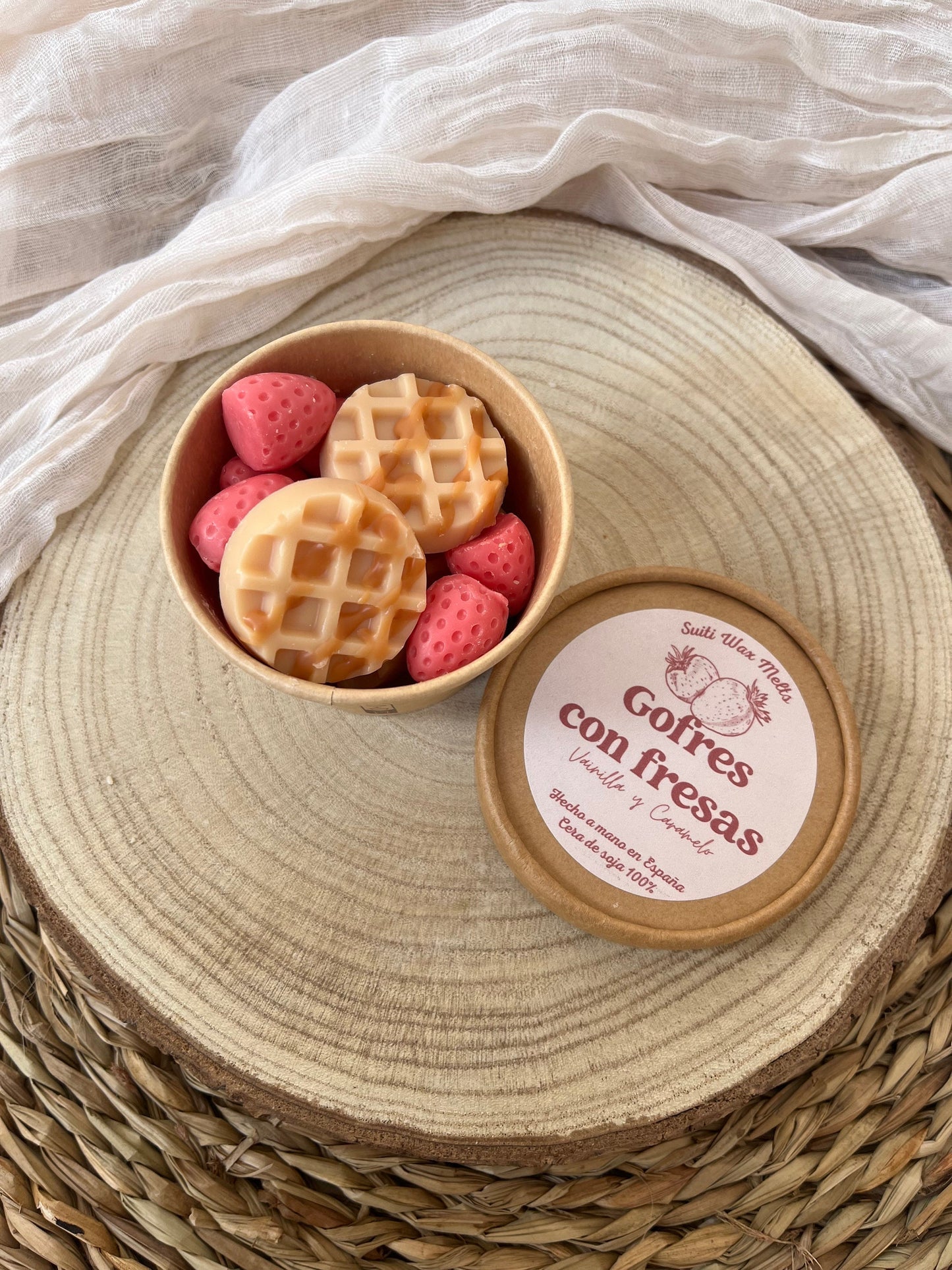 Wax melts Gofres con Fresas
