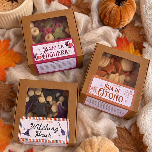 Pack descubrimiento | 3 wax melts de soja de otoño