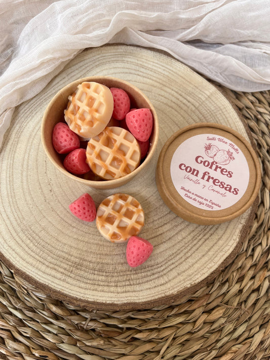 Wax melts Gofres con Fresas